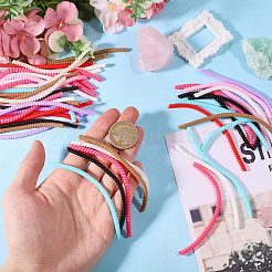 72 Stück TPU-Spiralseil in 9 Farben für Schlüsselanhänger&nbsp;AJEW-CO0001-09
