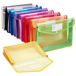 18 Stück rechteckige PP-Kunststoff-Ablagetaschen in 9 Farben&nbsp;DIY-CU0001-03