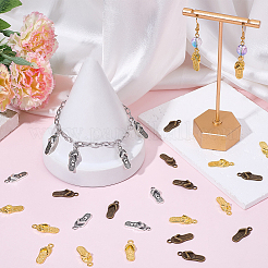 90 pièces 3 couleurs pendentifs en alliage de style tibétain&nbsp;TIBEP-SC0003-41