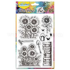 Klarsichtstempel aus PVC-Kunststoff&nbsp;DIY-WH0631-0714
