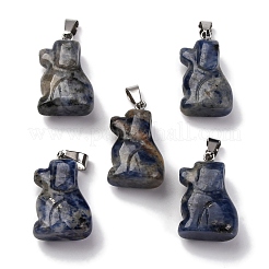 Натуральные синие пятна яшмы подвески&nbsp;G-B127-07P-02