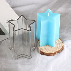 DIY пластиковые Молды для свечей в виде звезд CAND-PW0001-040