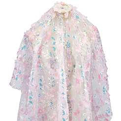 3D Blumen Polyester Pailletten Stoff&nbsp;AJEW-WH20006-162A
