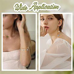 120 шт. подвески из гальванического непрозрачного стекла FIND-HY0001-36