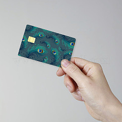 Прямоугольные пластиковые водонепроницаемые наклейки для карт из ПВХ DIY-WH0432-098