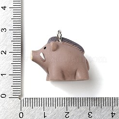 Подвески из анималистичной смолы&nbsp;RESI-I346-01P-06