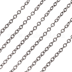 Железные плоские кабельные цепи с латунным покрытием CH-TAC0007-02B