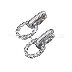 Овальные серьги-кольца из латуни&nbsp;FS-WG1BFD1-03