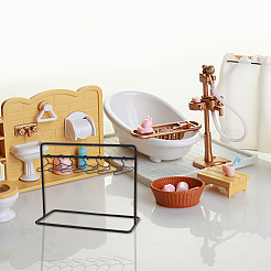 Железная вешалка для одежды и плечики для кукол DJEW-FH0001-17A