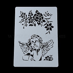 Пластиковые выдолбленные шаблоны трафаретов для рисования DIY-Z024-01C