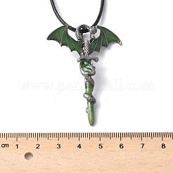 Ожерелья с подвеской в виде меча из сплава и эмали в виде дракона&nbsp;LS-NJEW-V005-02P-01