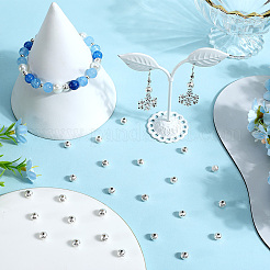 180 шт. текстурированные круглые латунные бусины&nbsp;KK-SC0005-50