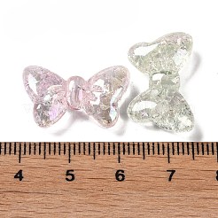 Прозрачные акриловые бусины с УФ-покрытием и кракелюром OACR-G033-04B