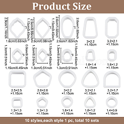 10 комплект пластиковых форм 10-х видов DIY-UN0007-34