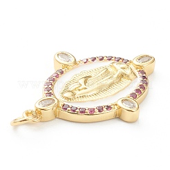 Латунные микро проложить кубического циркония подвески&nbsp;ZIRC-P200-11B-G02