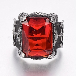 Fingerringe aus Edelstahl 304&nbsp;RJEW-G091-26-A