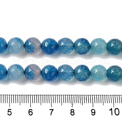 Окрашенные и нагретые нити натуральных агатовых бус с жилами дракона G-P539-A01-03