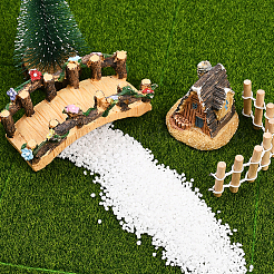 6 шт. квадратной ткани с искусственным мхом&nbsp;DJEW-SP0001-23