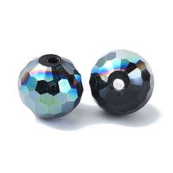 Половина гальваническим стеклянные бусины EGLA-P059-02B-HP01