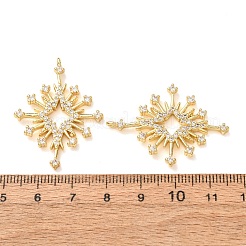 Pendentifs en laiton zircon cubique transparent&nbsp;CU-CBA2907-04A-G