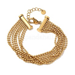 Mehrreihige Armbänder aus 304 Edelstahl&nbsp;LS-BJEW-C137-01G
