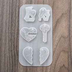 Силиконовые Молды для подвесок ко дню святого валентина своими руками SIMO-G006-01
