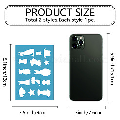 Plantilla de trabajo hecho a mano de pendiente de acrílico&nbsp;DIY-WH0359-039