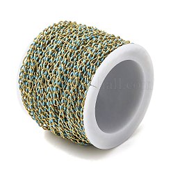 Цепи из латунной эмали ручной работы с овальными звеньями CHC-L053-08G-08