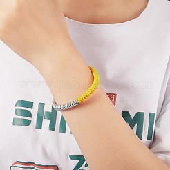 Плетеный браслет из нейлоновых нитей&nbsp;BJEW-SW00058-1