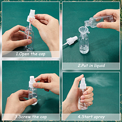 Пустые переносные пластиковые баллончики с распылителем AJEW-GF0009-72B-01