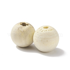 (распродажа с дефектом: пятнистая) необработанные бусины из натурального дерева&nbsp;LS-WOOD-XCP0001-57