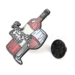 Spille smaltate a forma di cuore con tocco di vino rosso&nbsp;JEWB-I063-02EB-03