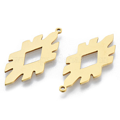 ステンレスペンダント201個  ランバスチャーム  18KGP本金メッキ  37.5x16x1mm  穴：1.5mm&nbsp;STAS-N090-LA963-2