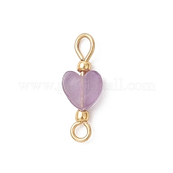 Натуральные звенья в форме сердца из смешанных драгоценных камней&nbsp;PALLOY-JF05035