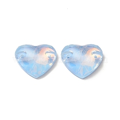 Эффект мокко форма сердца пришивка стразами GLAA-A024-05B