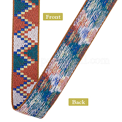 Полиэстеровая жаккардовая лента длиной 10 ярд в этническом стиле. OCOR-WH0086-95B