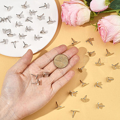 100 шт. 2 стиля железных кнопок для чертежей&nbsp;AJEW-SP0003-97