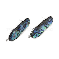 Ohrstecker aus natürlichem Paua-Muschel-Stein aus 304 Edelstahl&nbsp;STAS-Z125-02P