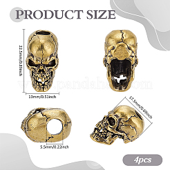 4 шт. Латунные бусины KK-PH0013-27AG