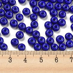 Perles de rocaille en verre imitation jade&nbsp;SEED-Z001-A-B14