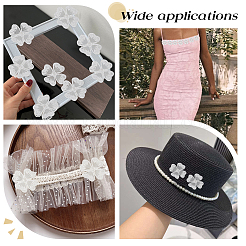 5 ярд полиэстеровой цветочной кружевной ленты для отделки OCOR-WR0001-92
