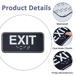 3 шт. акриловые указатели выхода для общественных мест&nbsp;AJEW-FH0006-98