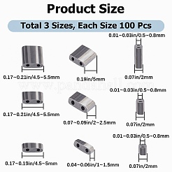 300шт. стеклянные бусины 3-х размеров SEED-CN0001-09