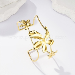 Женские браслеты-манжеты из нержавеющей стали с цветочным узором в богемном стиле AX0159-1