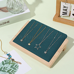 Деревянный органайзер для ожерелий с наклонной спинкой&nbsp;AJEW-WH20033-046C