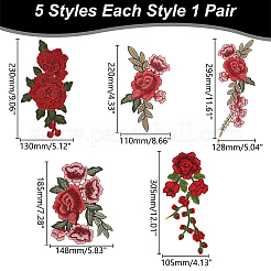 10 stücke 5 arten handgemachte polyester bestickte spitze blume&nbsp;FIND-WR0011-85
