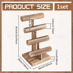 4-stufige T-Bar-Armband-Organizer-Ständer&nbsp;BDIS-WH0010-20