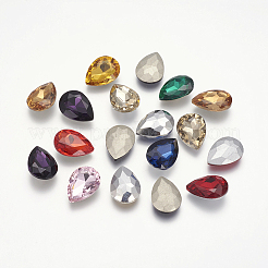Cabochons strass di vetro pointed back &nbsp;RGLA-A008-10x14mm-M
