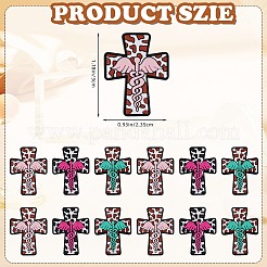 12шт 3 цвета силиконовые фокусные бусины SIL-SZ0002-27