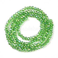 Chapelets de perles en verre électroplaqué&nbsp;EGLA-A044-T1mm-B11